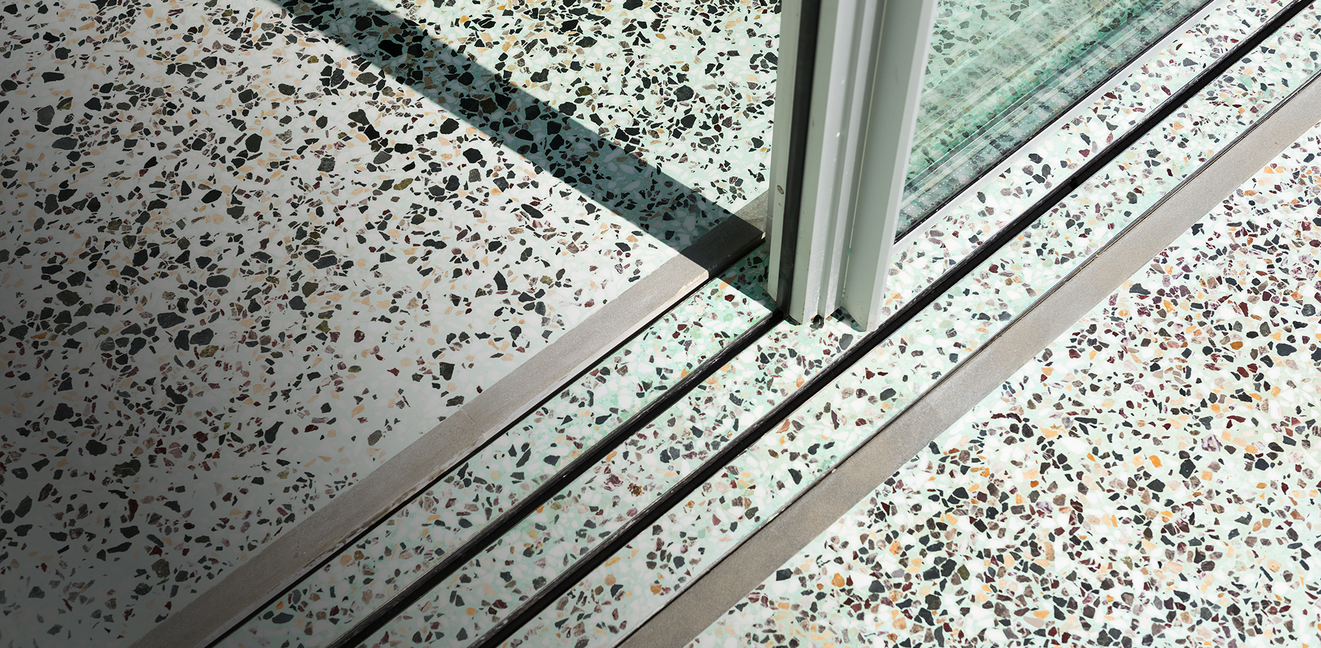 Terrazzo-Oberfläche in moderner Architektur